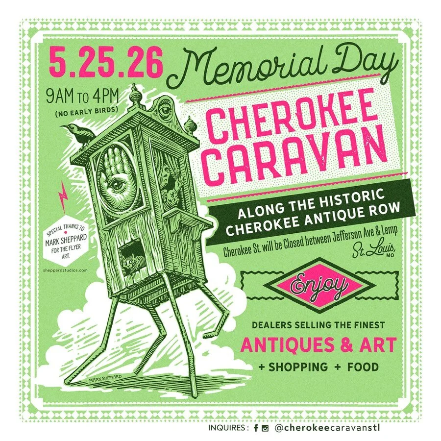 ✨ Got Memorial Day plans yet? Come down to Cherokee Street along the Historic Antique Row for the annual Cherokee Caravan hosted by @cherokeecaravanstl ✨

🍻 Bluewood will be serving beers from 9-4 at the event &amp; the brewery will be open from 10: