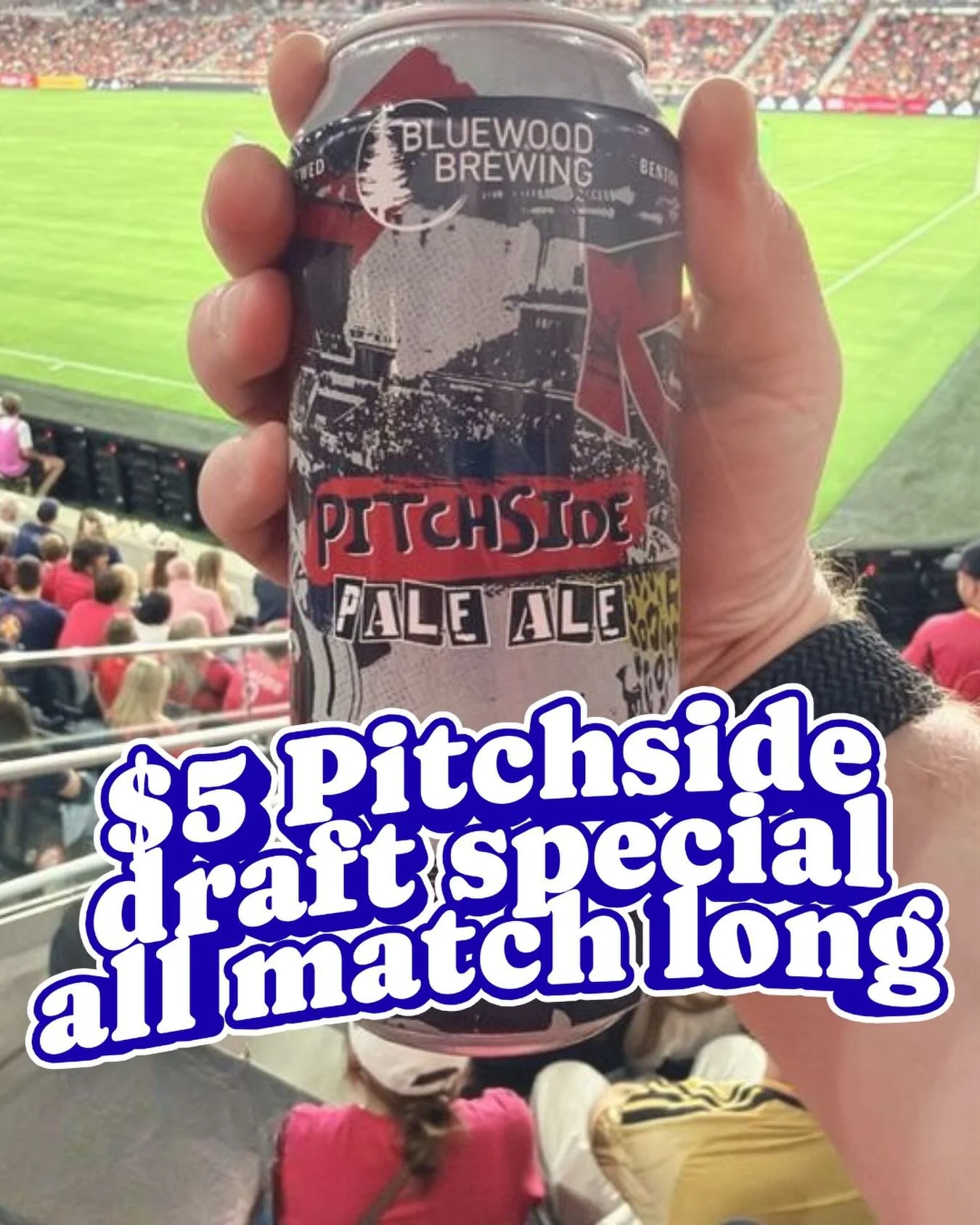 ⚽️ $5 Pitchside Draft Special ⚽️

Tomorrow is the last @stlcitysc match before the World Cup break! If you&rsquo;re not heading down to @energizer_park come watch the game with us at Bluewood! We&rsquo;ll have the game on our big projector screen, an