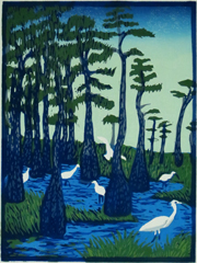 EDGE OF A CYPRESS SWAMP