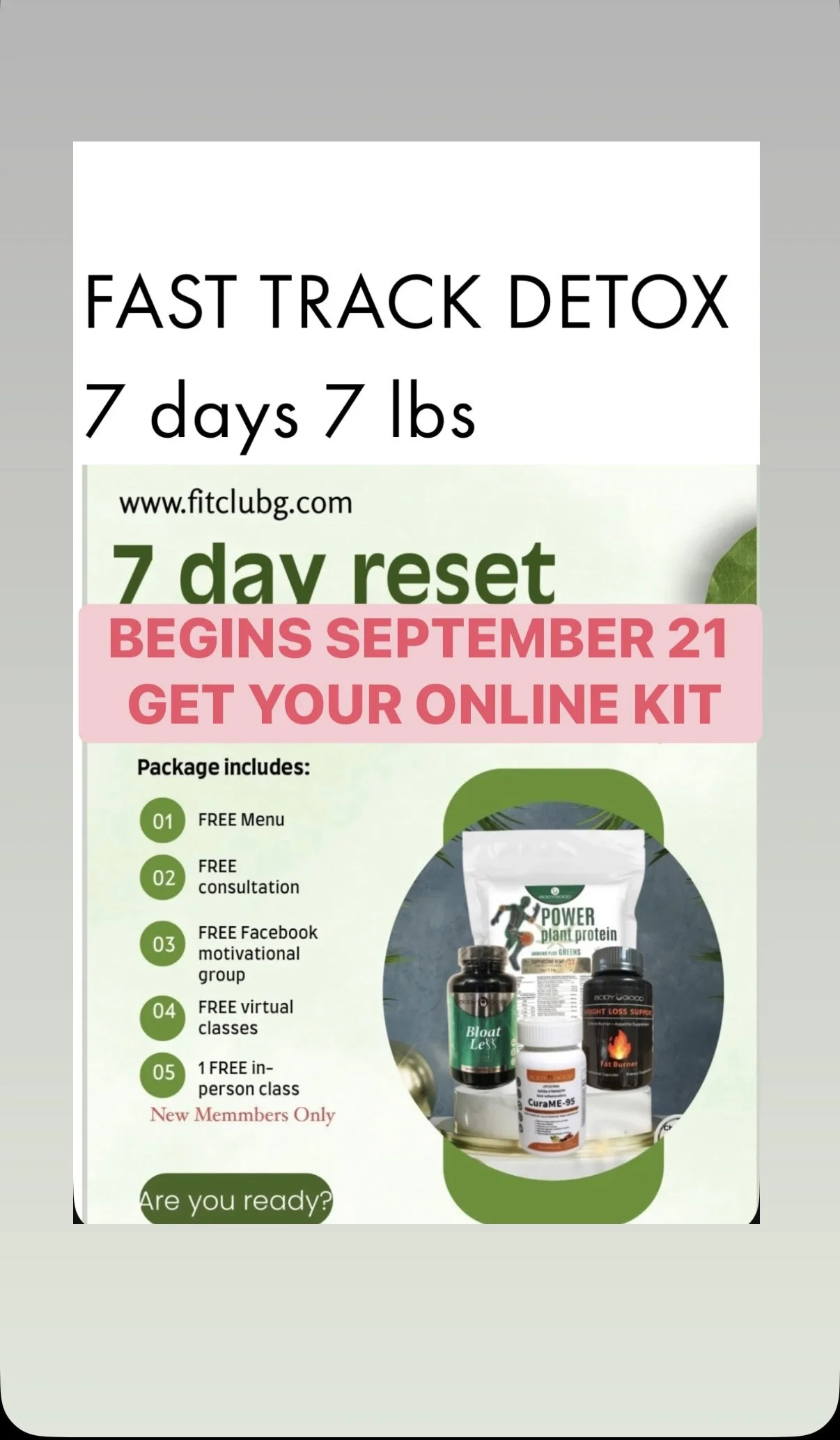 FAST TRACK DETOX 7 days 7 lbs
