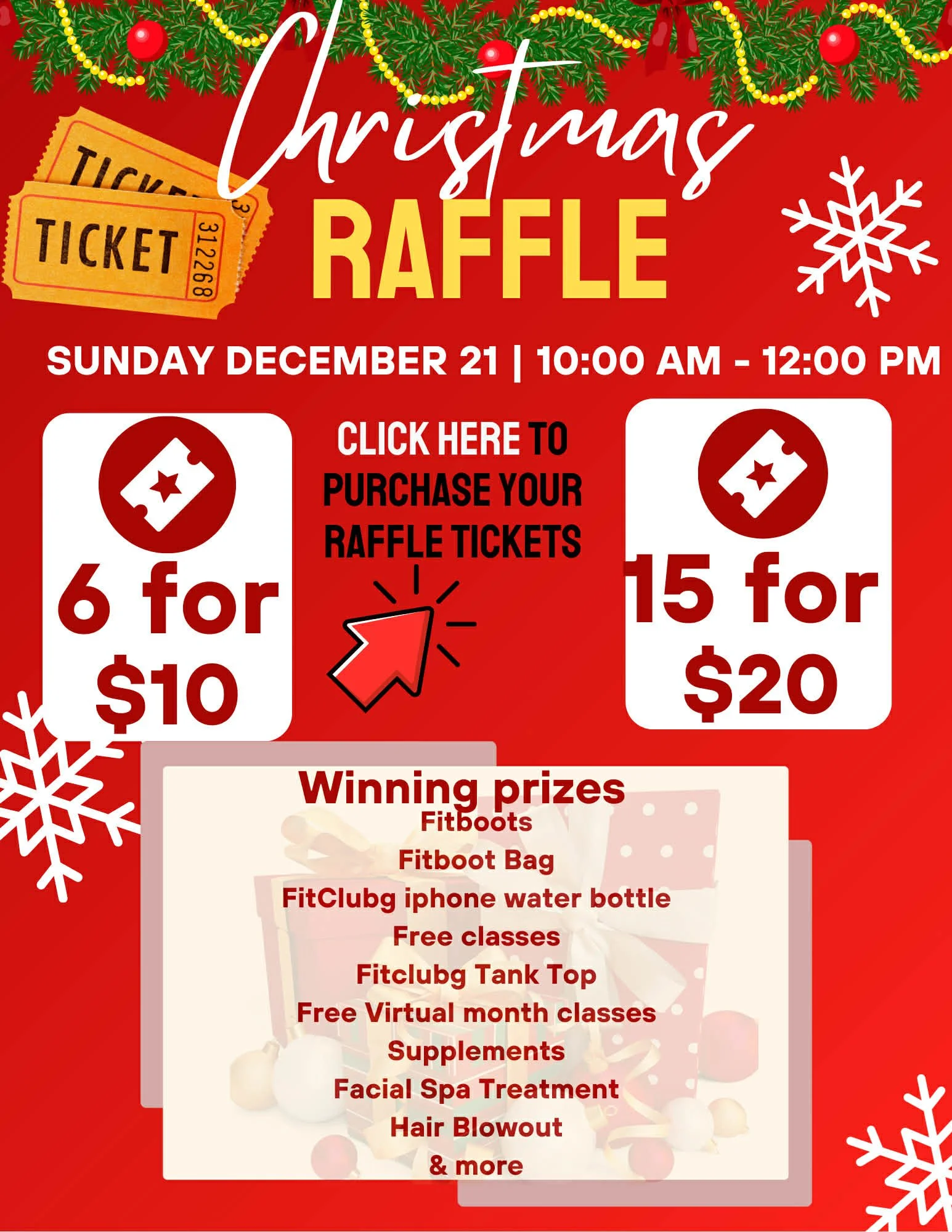Christmas Raffle Tickets