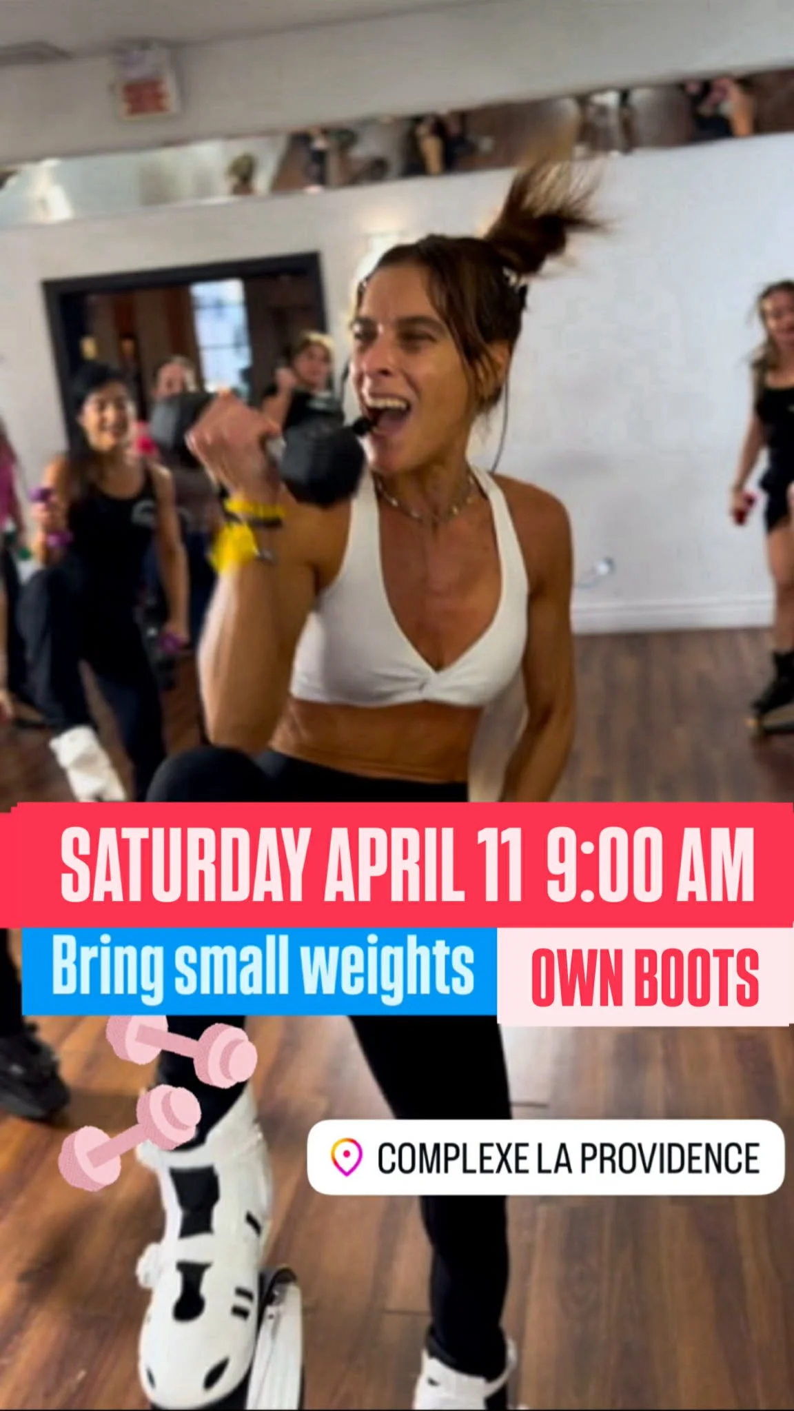 SATURDAY APRIL 11  (OWN BOOTS)