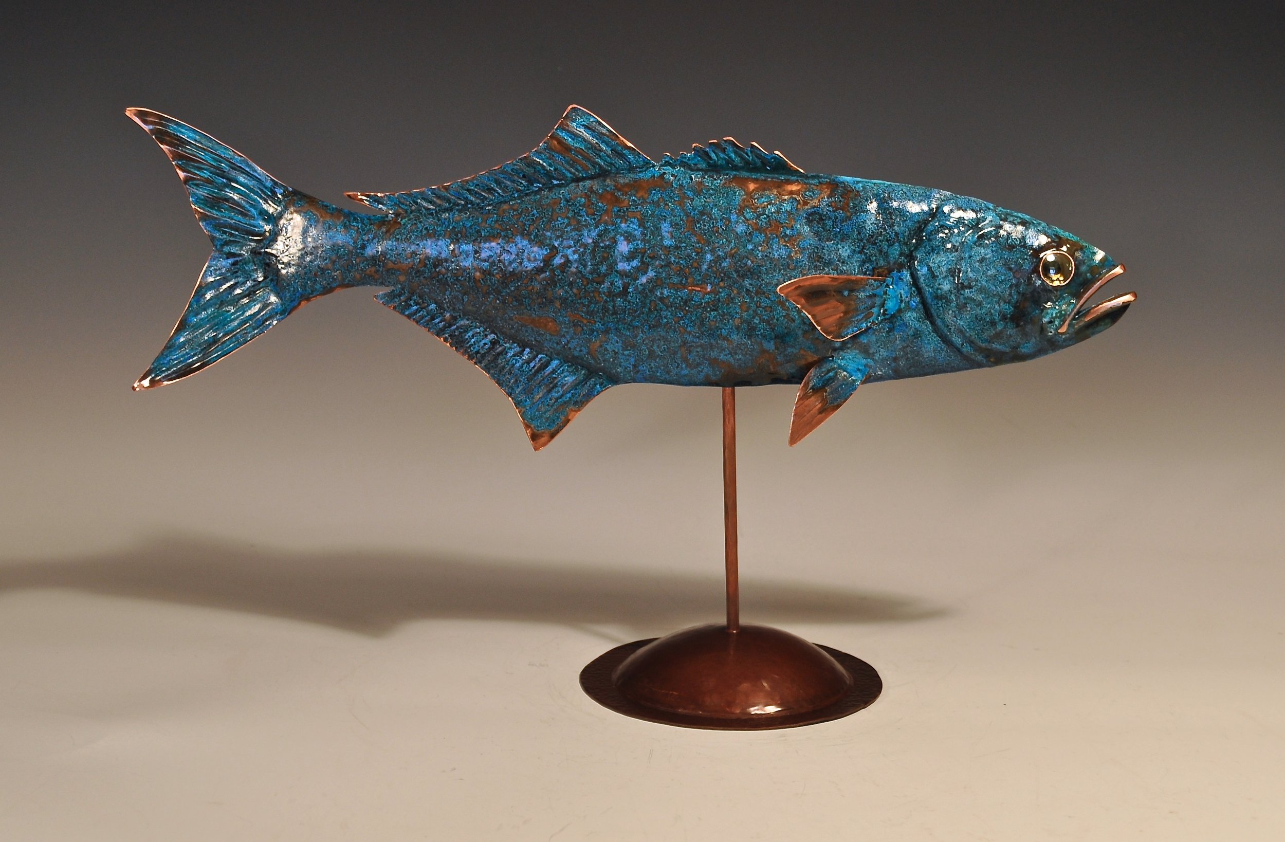 Bluefish w/blue patina