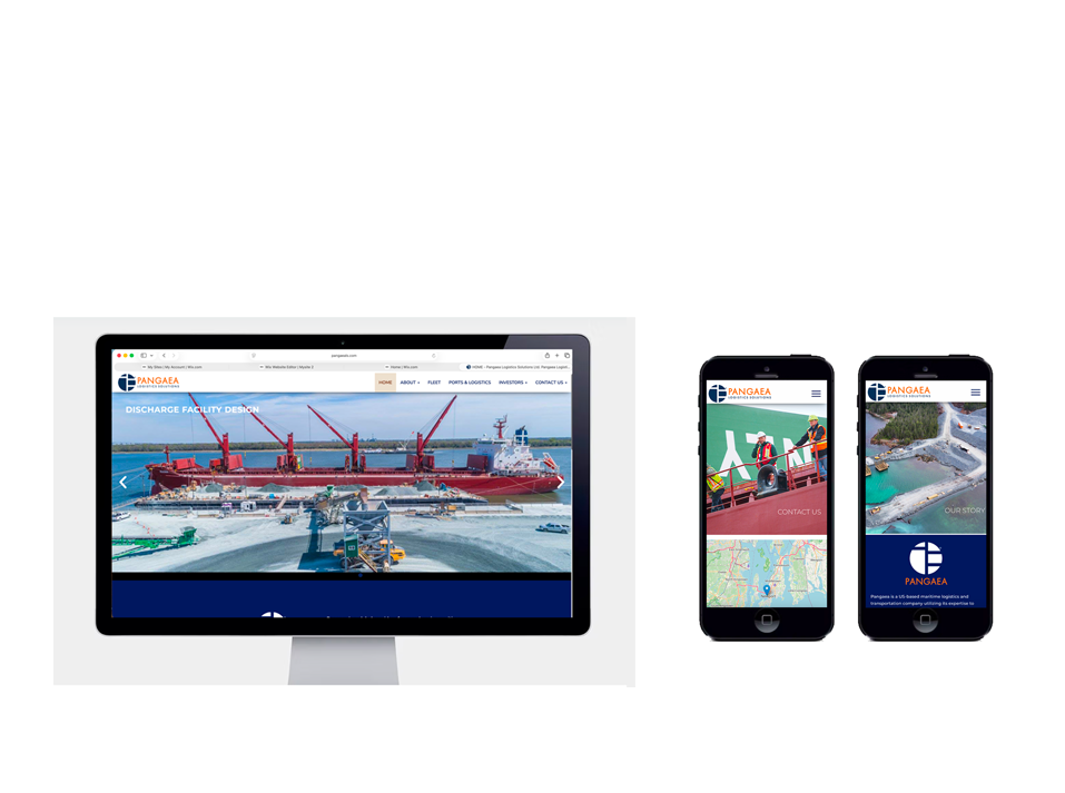 Pangaea Logistics Solutions' website design