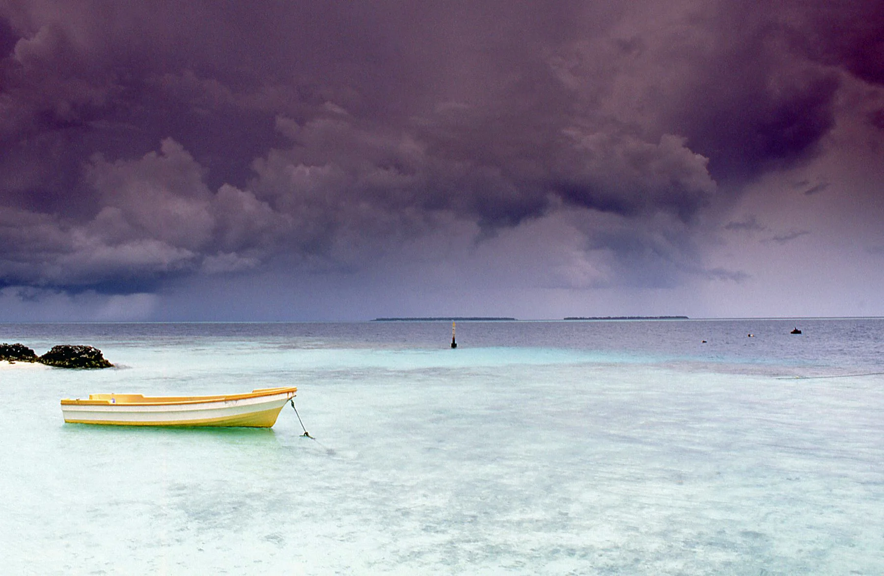 Maledives- Yellow Boat