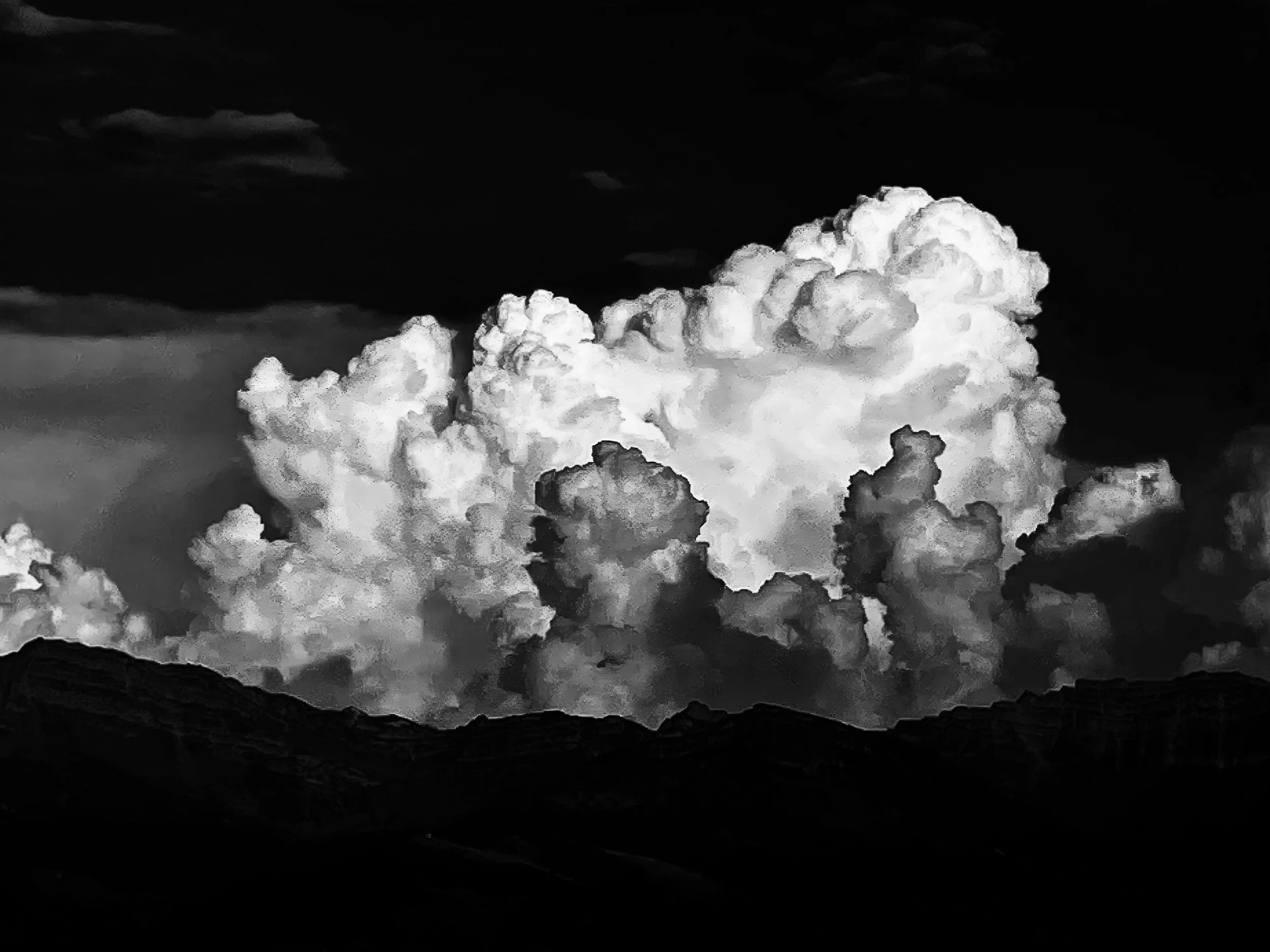 Clouds over the Speer Mountain