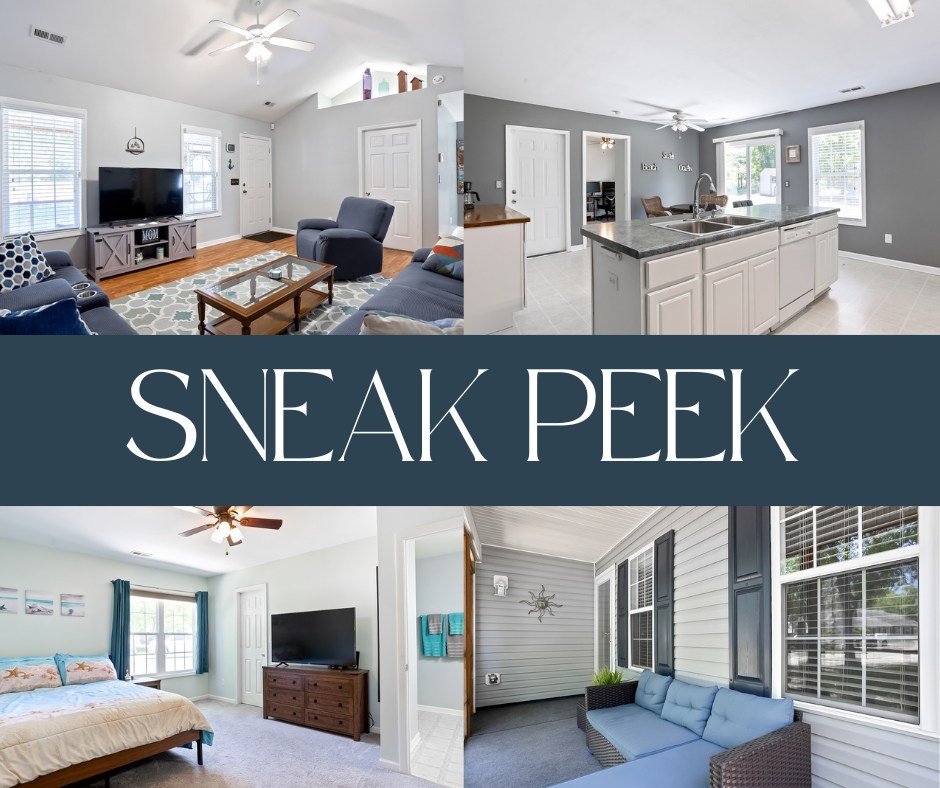 Sneak peek of this charming home hitting the market soon in Leland, NC! Don't miss out on this under $300k gem with 3 bedrooms, 2 bathrooms, and a huge backyard...this is a rare find!

Comment for more information ✨

#wilmingtonnc #realestate #leland