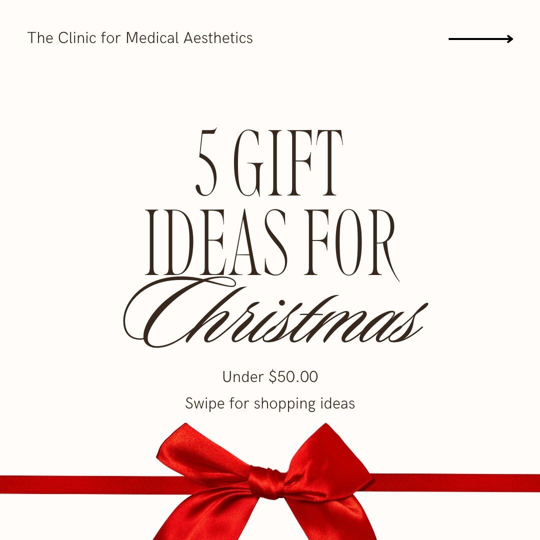 Psst... need a gift idea? We've got you covered. 🎄 Stop in and give the gift of beautiful skin. Gift cards also available~!

#christmasgifts #christmasgiftideas #happyholidays #alliwantforchristmas #theclinic #theclinicformedicalaesthetics