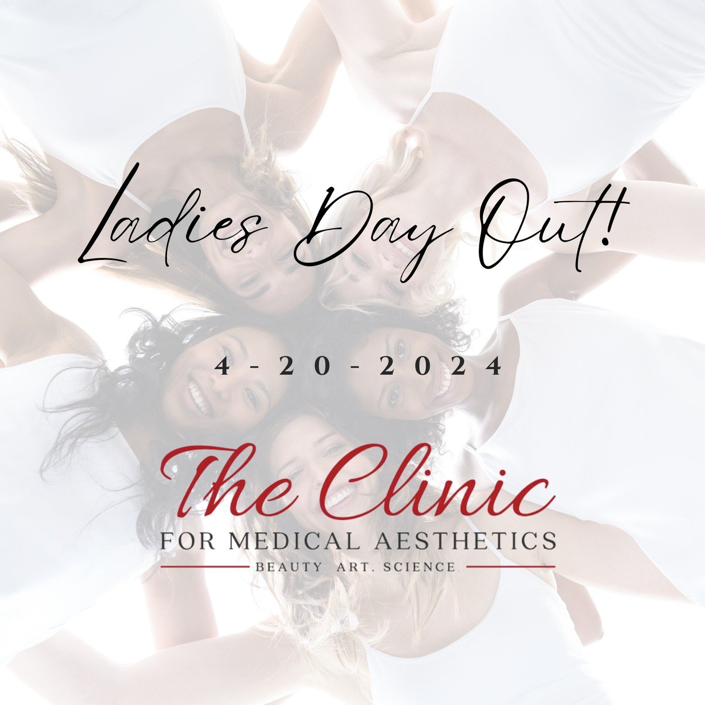 Join us for Ladies Day Out at our Buffalo Clinic on Saturday April 20th 10 am to 4 pm. 
1 day only specials!!
-Dysport/Botox $10/Unit
-Brow Lamination $99
-All retail 20% off
--Ladies Day GIVEAWAY: Enter to win FREE Dysport for 1 year!!!!--