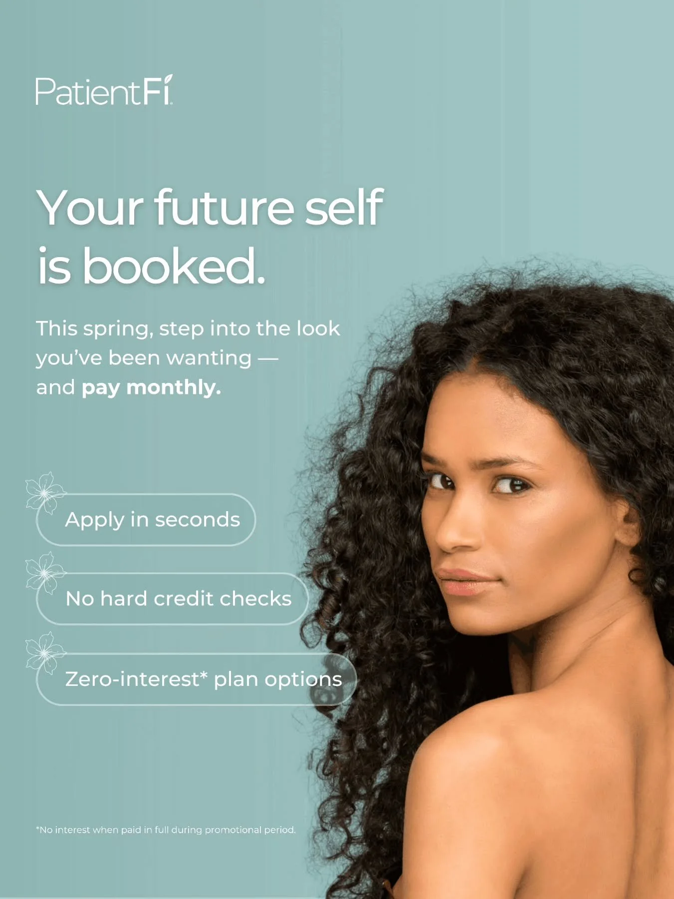 🌸Spring is the season of fresh starts🌸

 @patient.fi can help break up treatment costs into simple monthly payments with zero-interest for every approval. So you can love your look a price that fits your budget.

#theclinicmn #patientfi #financinga