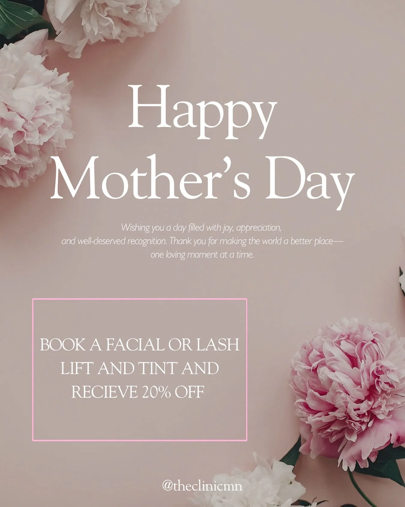 This Mother&rsquo;s Day treat yourself and the amazing mothers in your life to our Mother&rsquo;s Day special spots are limited book now 💐

Call or Message us at 763-205-4718 to claim your special now!

#theclinicmn #theclinicmnbuffalo #medspamn #nu