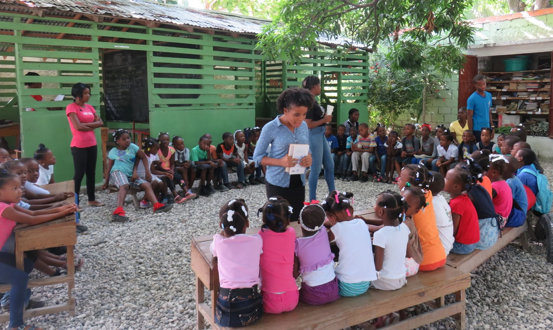 Louverture Cleary School’s early educational program “Koukouy St. Clare” in action.