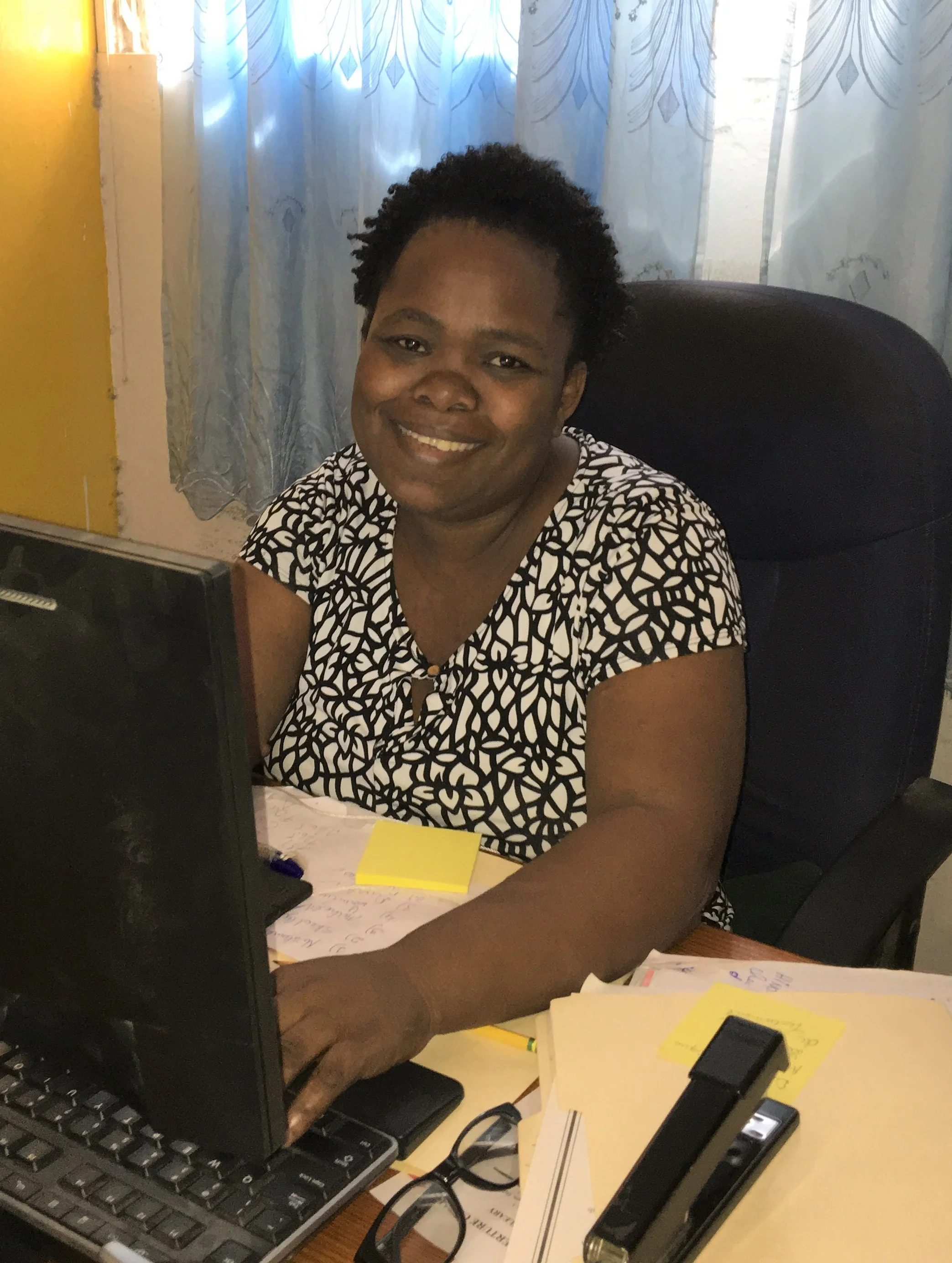 Louverture Cleary School Director of Operations Esther Paul (LCS '02)