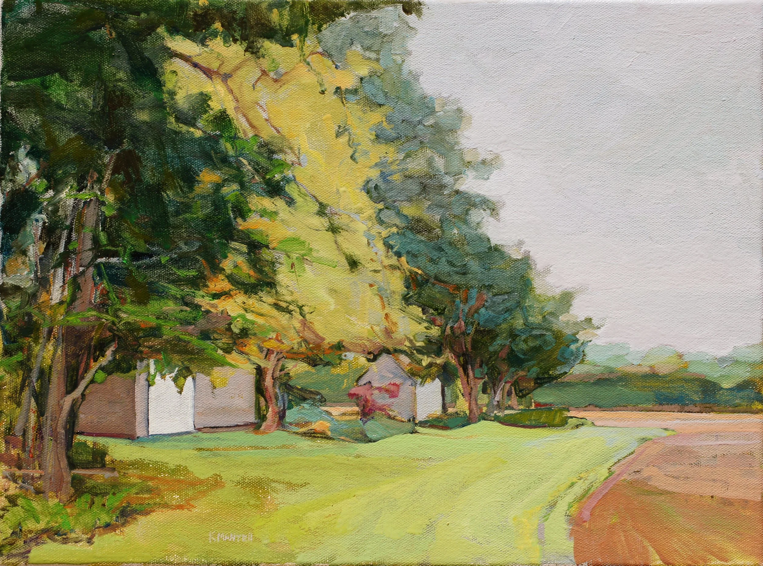 South on Townline, 12x16