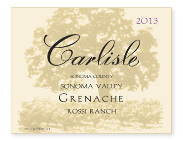 Sonoma Valley "Rossi Ranch" Grenache