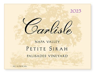 Napa Valley "Palisades Vineyard" Petite Sirah
