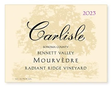 Bennett Valley "Radiant Ridge Vineyard" Mourvèdre