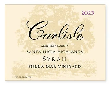 Santa Lucia Highlands "Sierra Mar Vineyard" Syrah