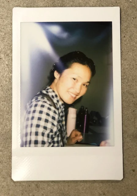 After a few month, my friend called me so I turned around. アメリカに帰ってきて友達が不意にとってくれたポラロイド。