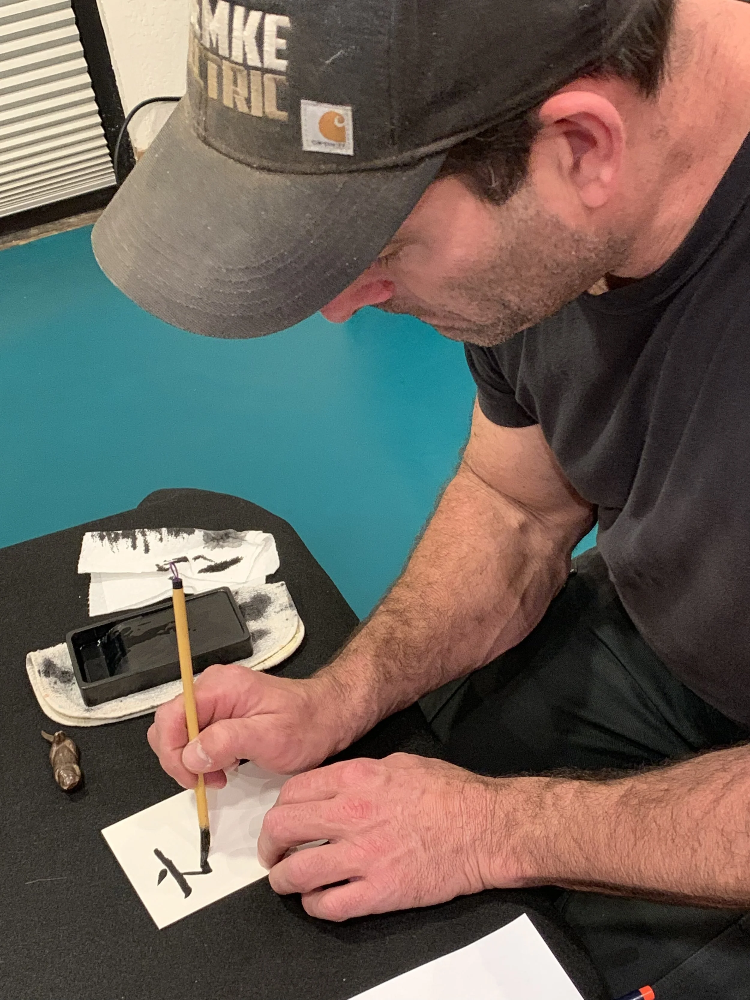 December Calligraphy Class 12月の書のクラス