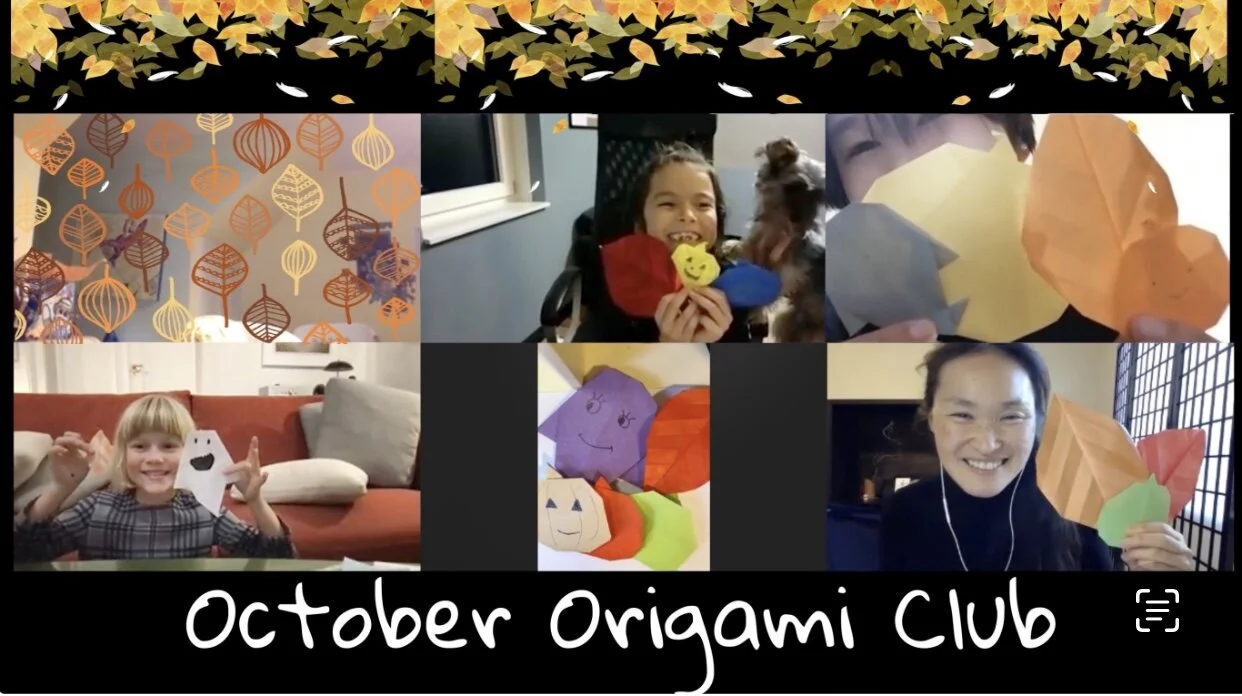 October Origami Club 10月の折り紙クラブ Asagao Blog