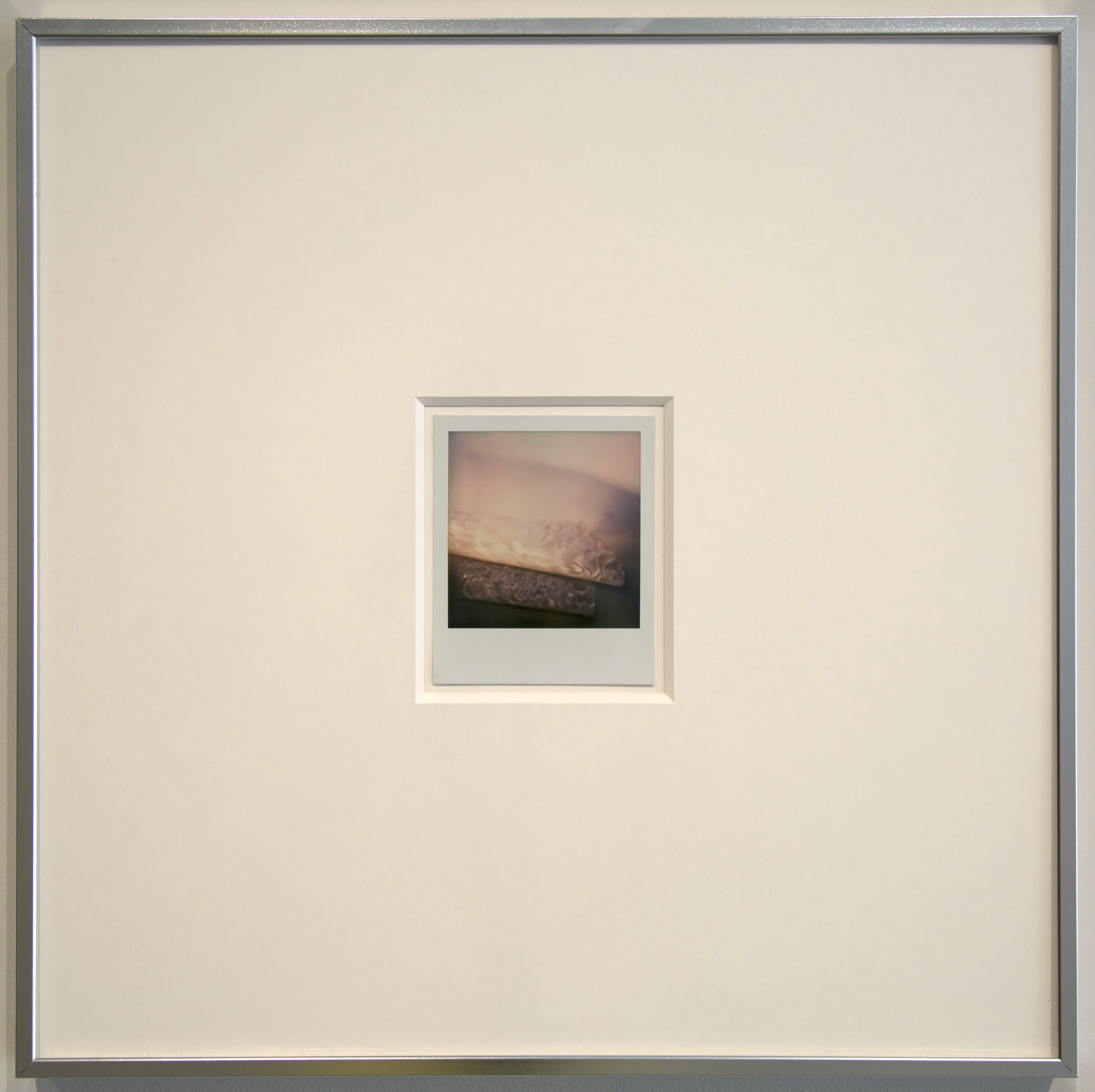 Reflected Boundaries Polaroid print, 4.23” x 3.48”, 2017 Installed as part of If your life is burning well, poetry is just the ash 601 Artspace, New York, NY, 2018.
