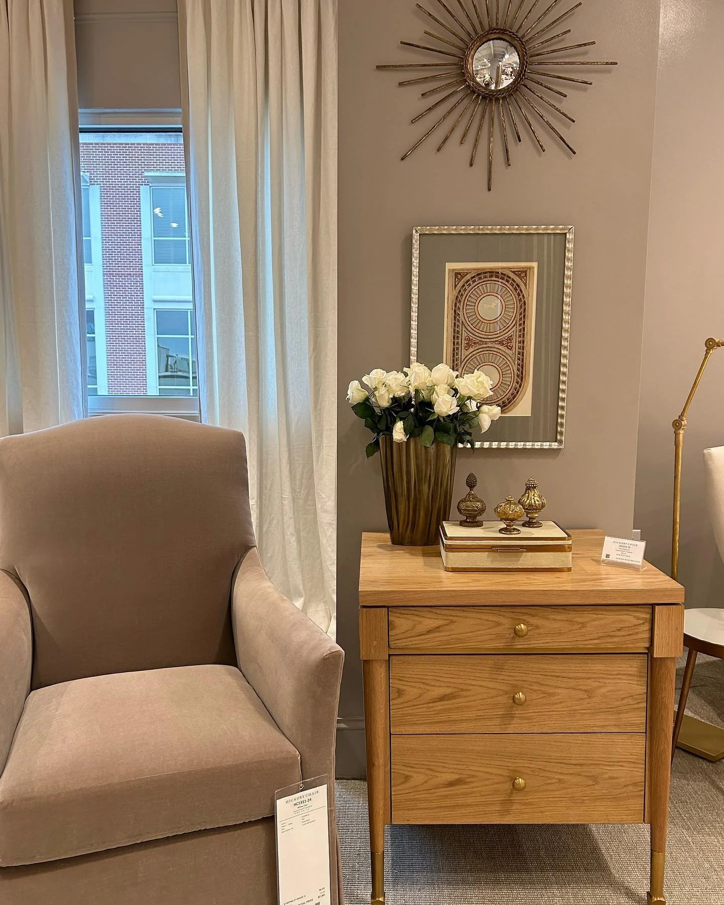 High Point Market day one 🤍 Most of my day was spent admiring Suzanne Kasler&rsquo;s newest collection at Hickory Chair. Everything she does is perfection!