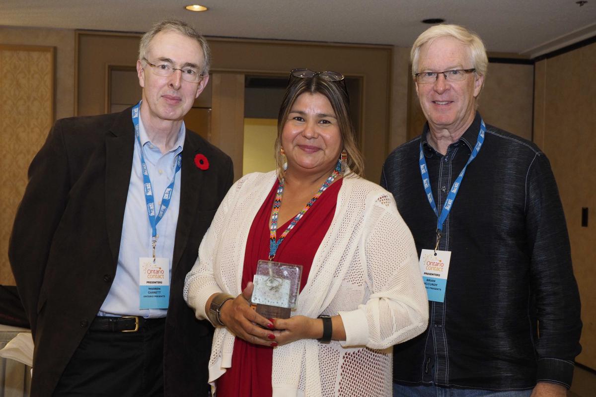 Pictured (left to right) Warren Garrett, Cynthia Lickers-Sage, Brian McCurdy
