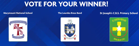 Please go the last step and vote for the Lourdes Brass Band in the "Brooks - Drogheda Give Back" public vote.