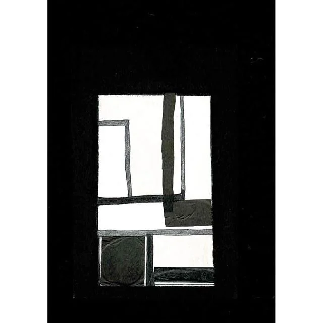 Thinking in spaces series, mixed media,15 x 22 cm, 2020