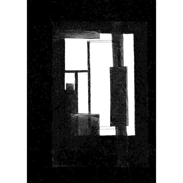 Thinking spaces series, mixed media,15 x 22 cm, 2020