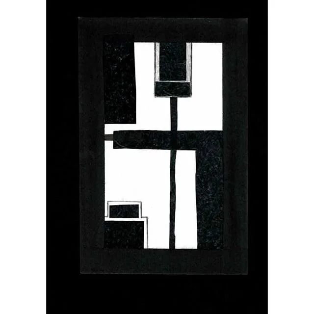 Thinking spaces series, mixed media,15 x 22 cm, 2020