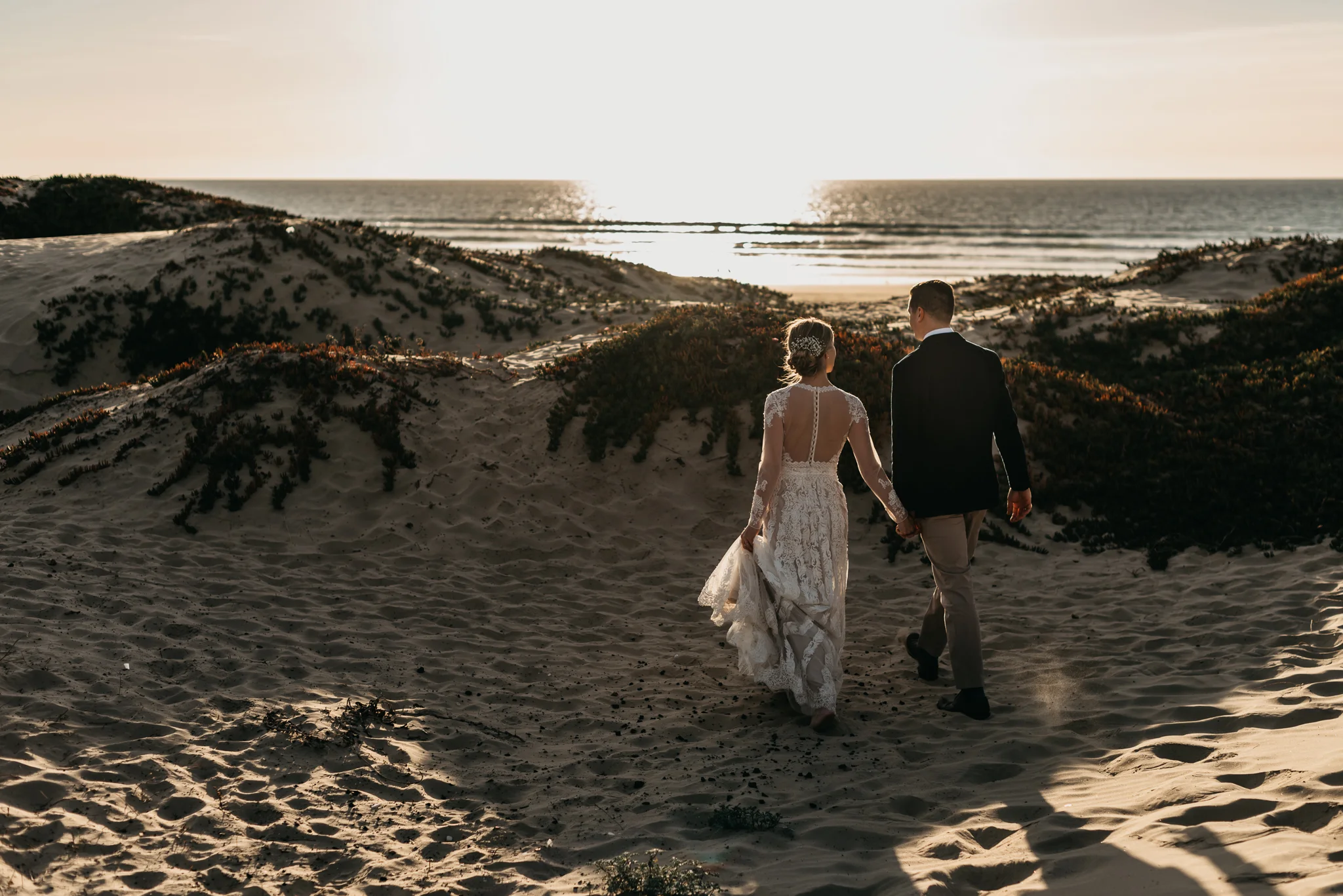 Grover Beach dunes wedding photography
