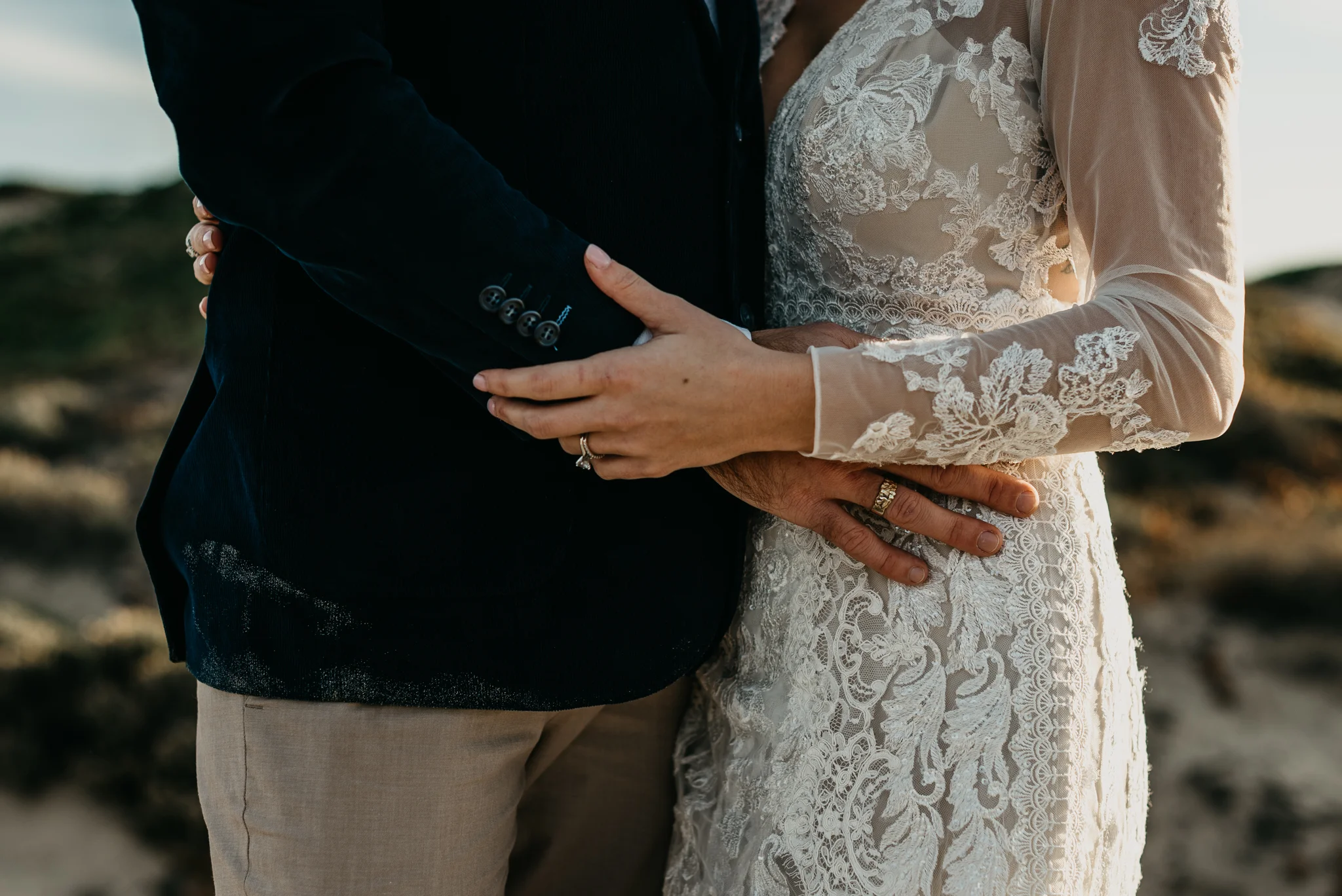 Grover Beach dunes wedding photography