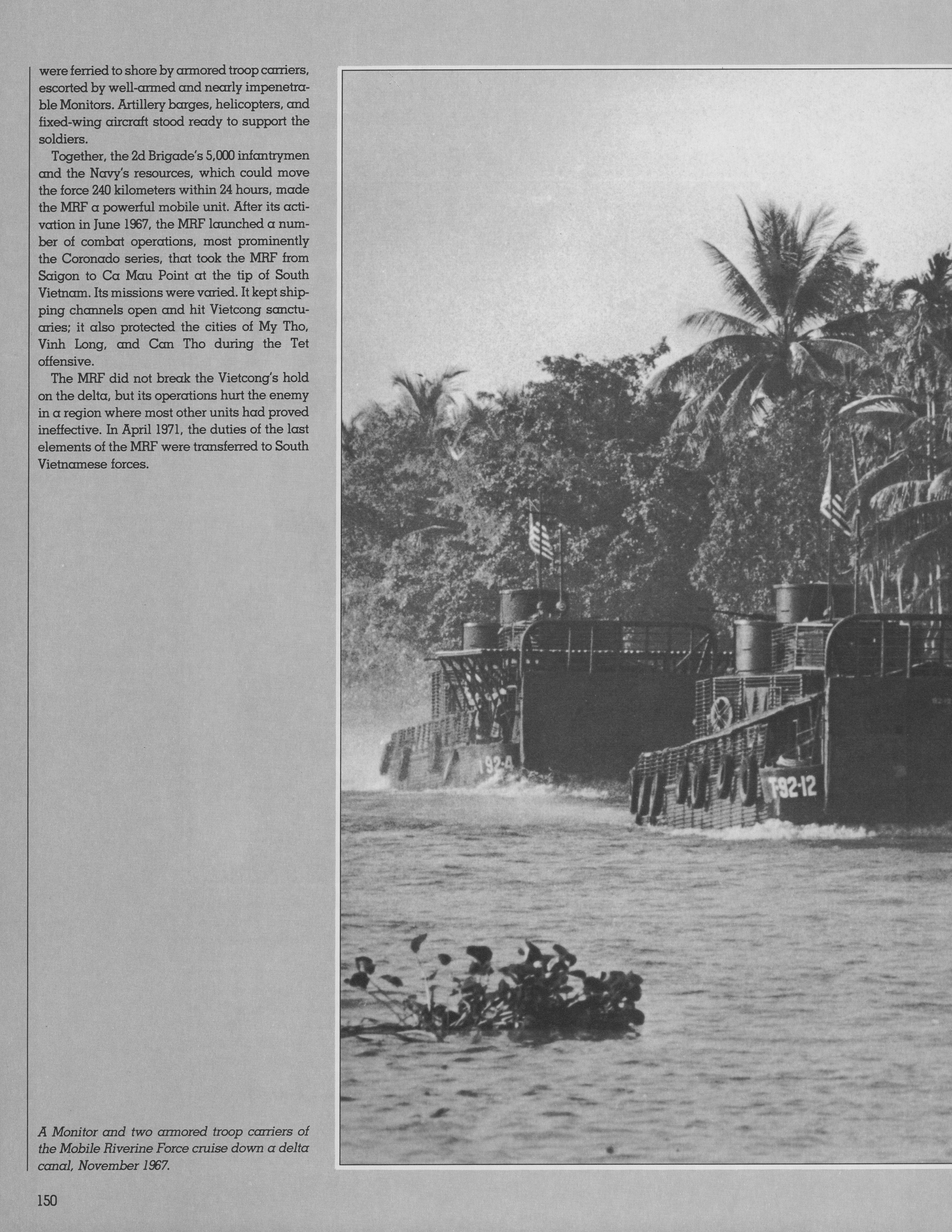  Full page view of  palm tree, page 150, volume 22 of The Vietnam Experience.  