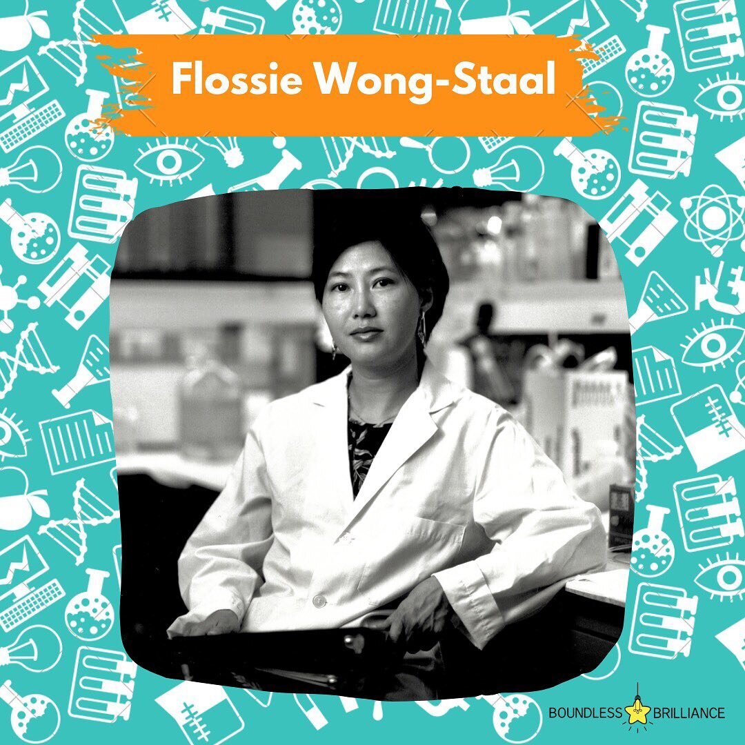 Happy Wednesday everyone🤗 Amazing discoveries are made by brilliant female scientists!! In fact, YOU are a brilliant scientist 🤩 Today we are featuring Flossie Wong-Staal, a Chinese-American virologist and molecular biologist who was the first scie