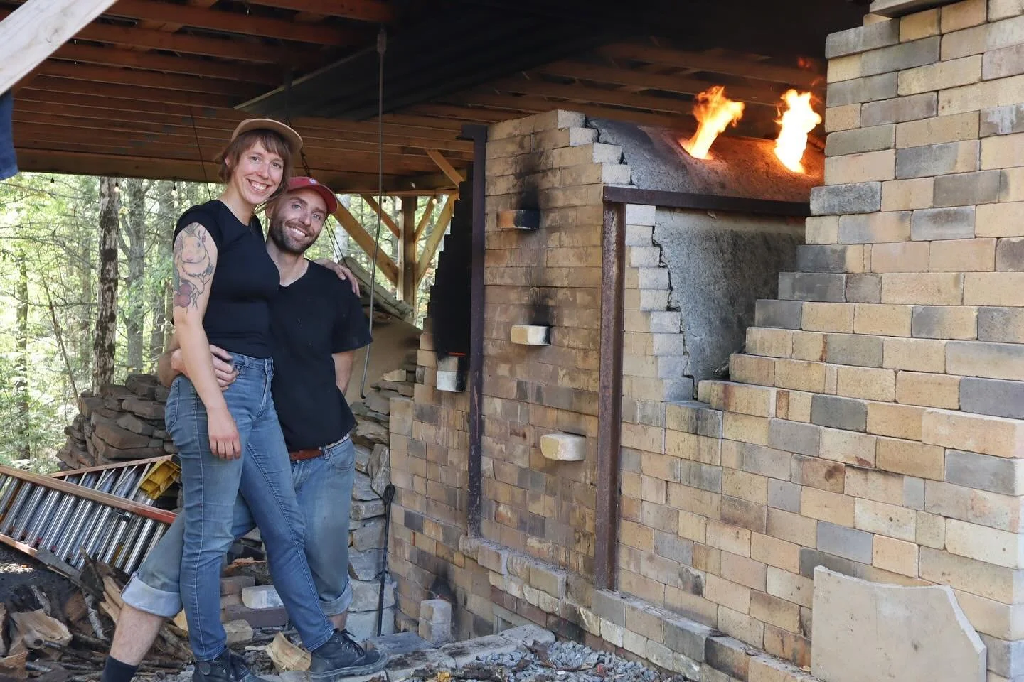 Peter and I have been looking forward to our first wood firing all year and it finally happened!!! The experience was even more incredible than we imagined. Bringing a kiln to 2,300+ degrees with only wood is absolutely mind blowing. 

Huge thanks to