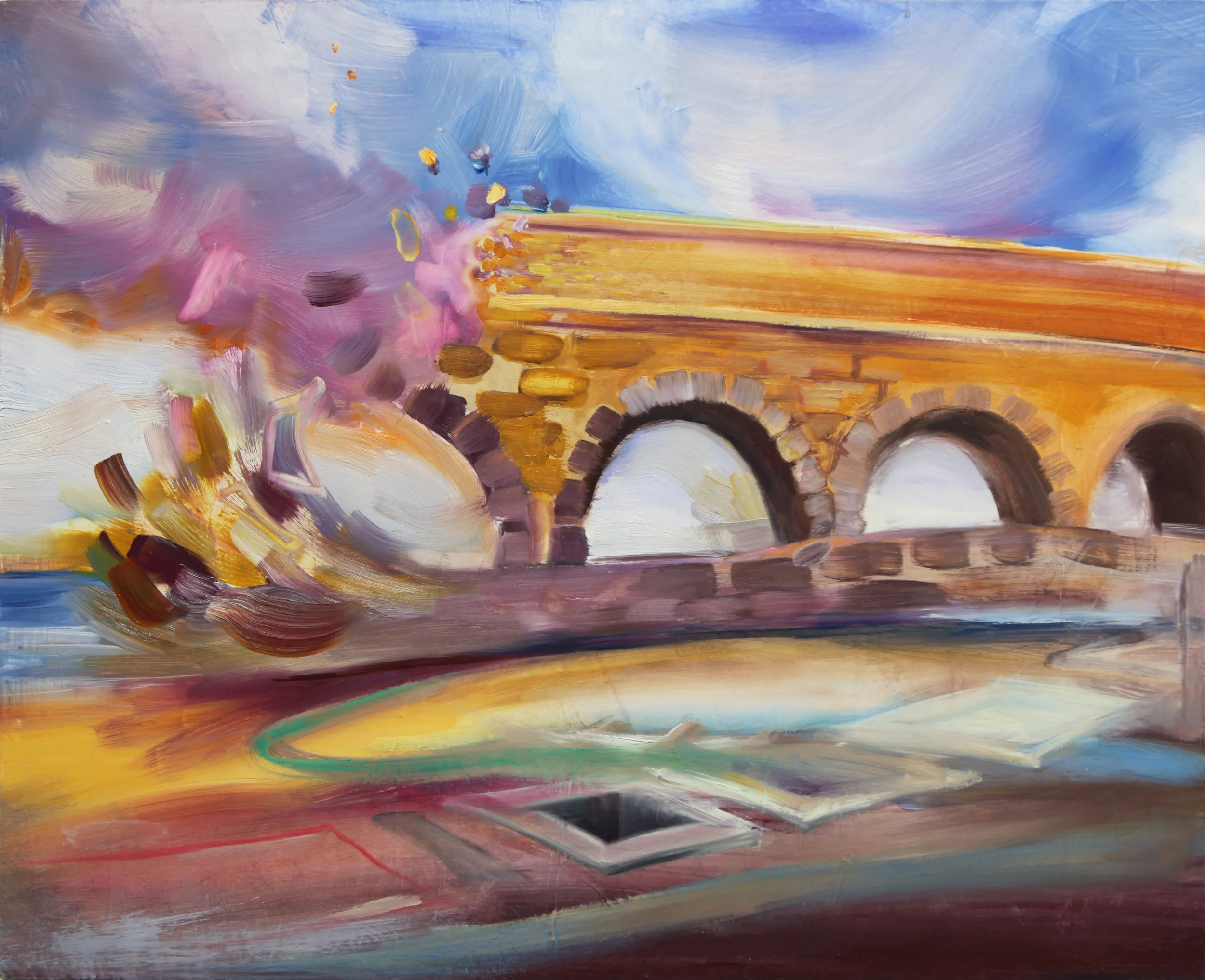 Untitled , 2016 Oil on board 15" x 18.75" | sold