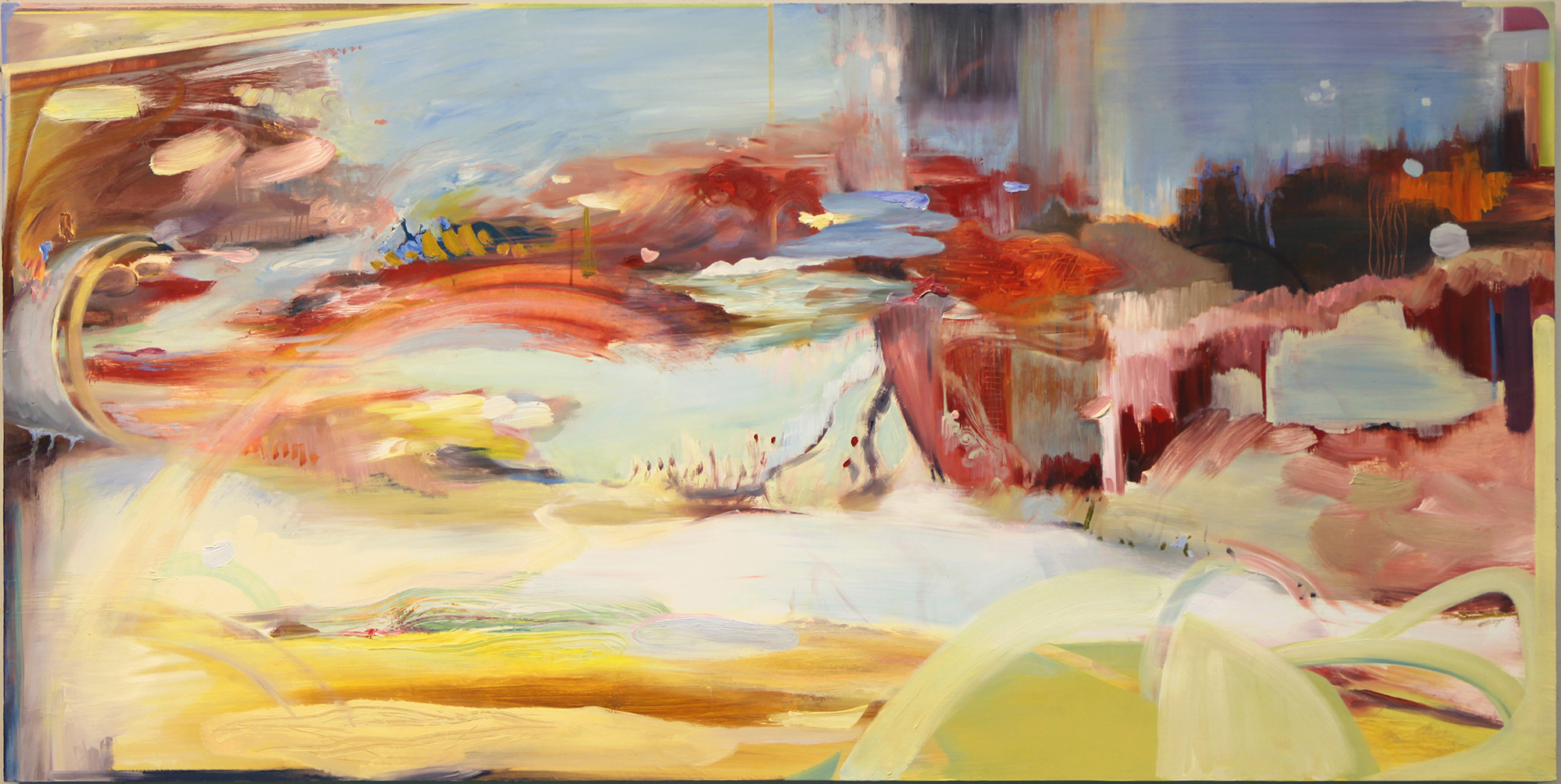 Scenic Byway, 2013-2014 Oil on board 24" x 48" | sold