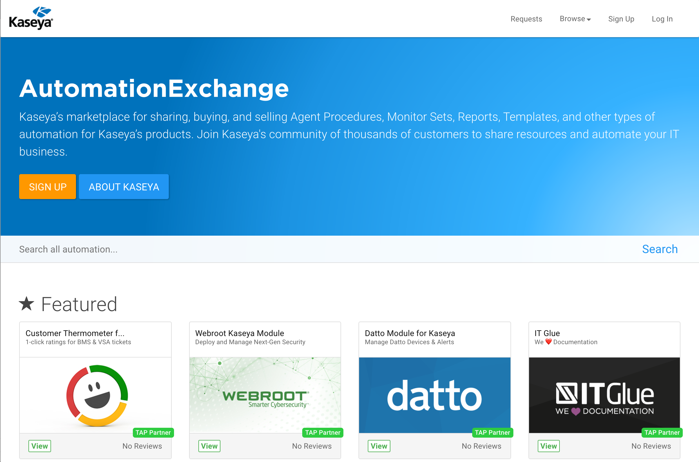 Kaseya Automation Exchange