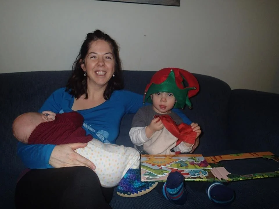 One of the few photos of me breastfeeding my third baby. My breastfeeding journey was easier than it could have been, and harder than it needed to be. I am grateful for the talented professional support that was available, and for the support I had from family —two factors that are known to increase breastfeeding success.