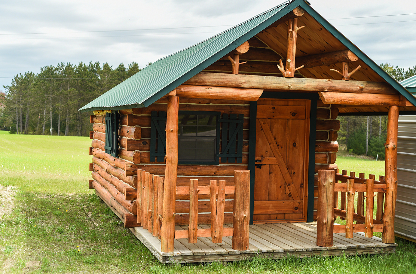  Some buildings we have onsite at our Buckley location include small cabins, sheds, carports and garages. 