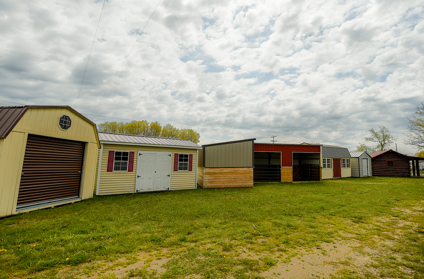  Some buildings we have onsite at our Buckley location include small cabins, sheds, carports and garages. 