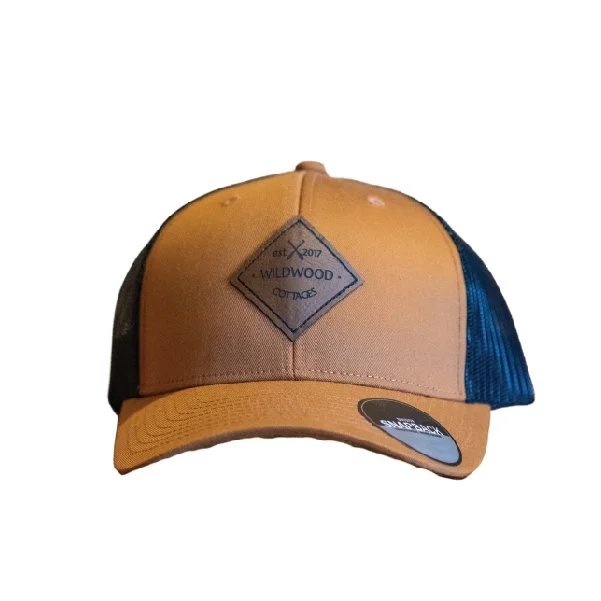 Snap Back Hat - Caramel & Black