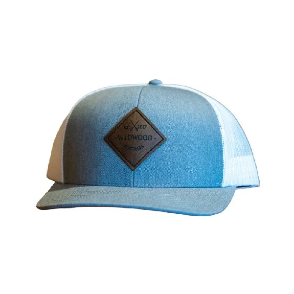 Snap Back Hat - Heather & White