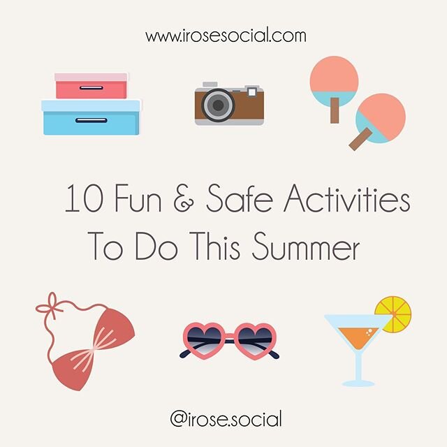 Summer is officially here! Now that the days are longer, it&rsquo;s tempting to spend every minute in the sun. However, we&rsquo;re still in a pandemic, so let&rsquo;s do it safely and with SPF! Here are some ways to safely enjoy summer 2020 both out