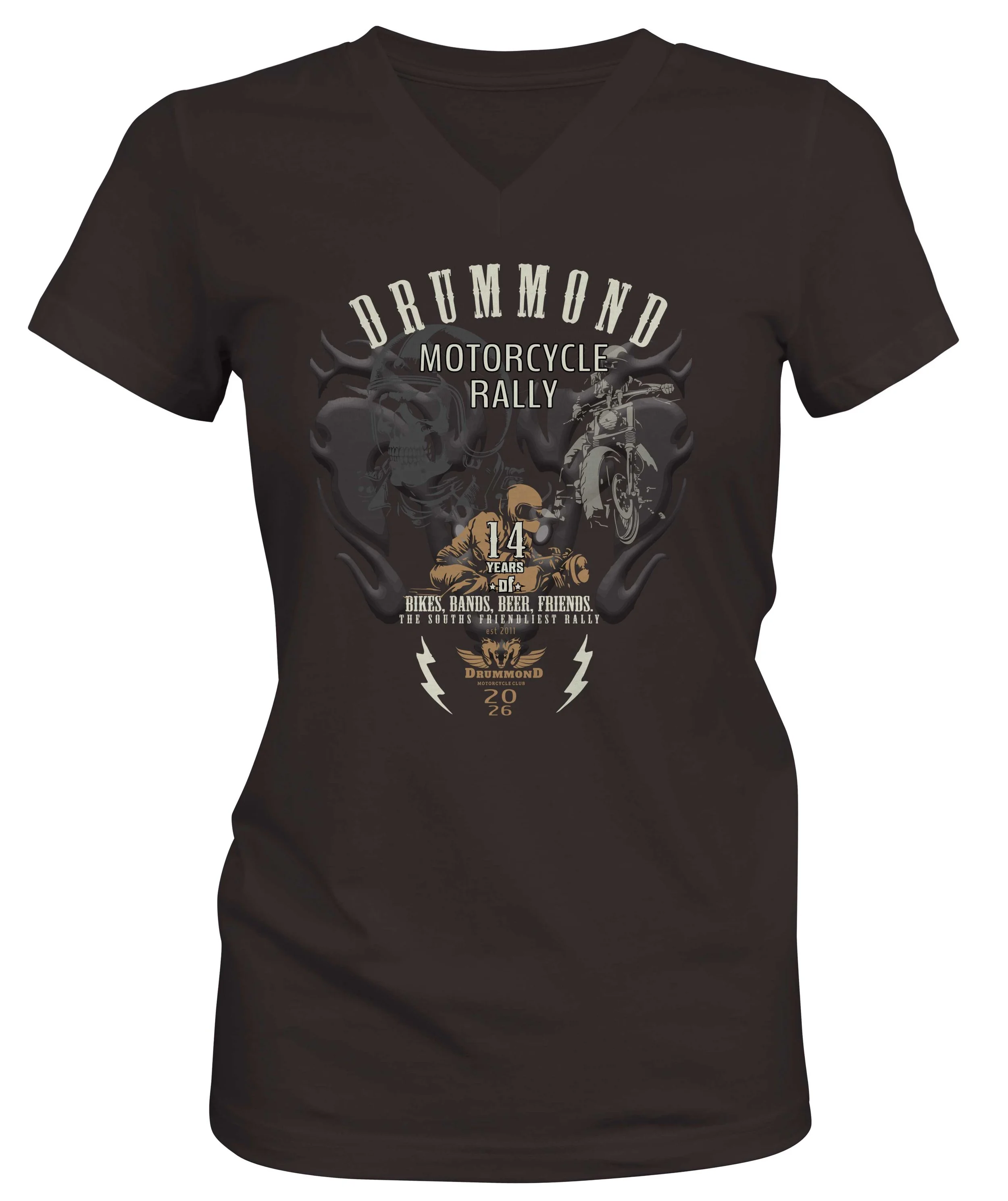 WOMENS V NECK RALLY TEE 2026