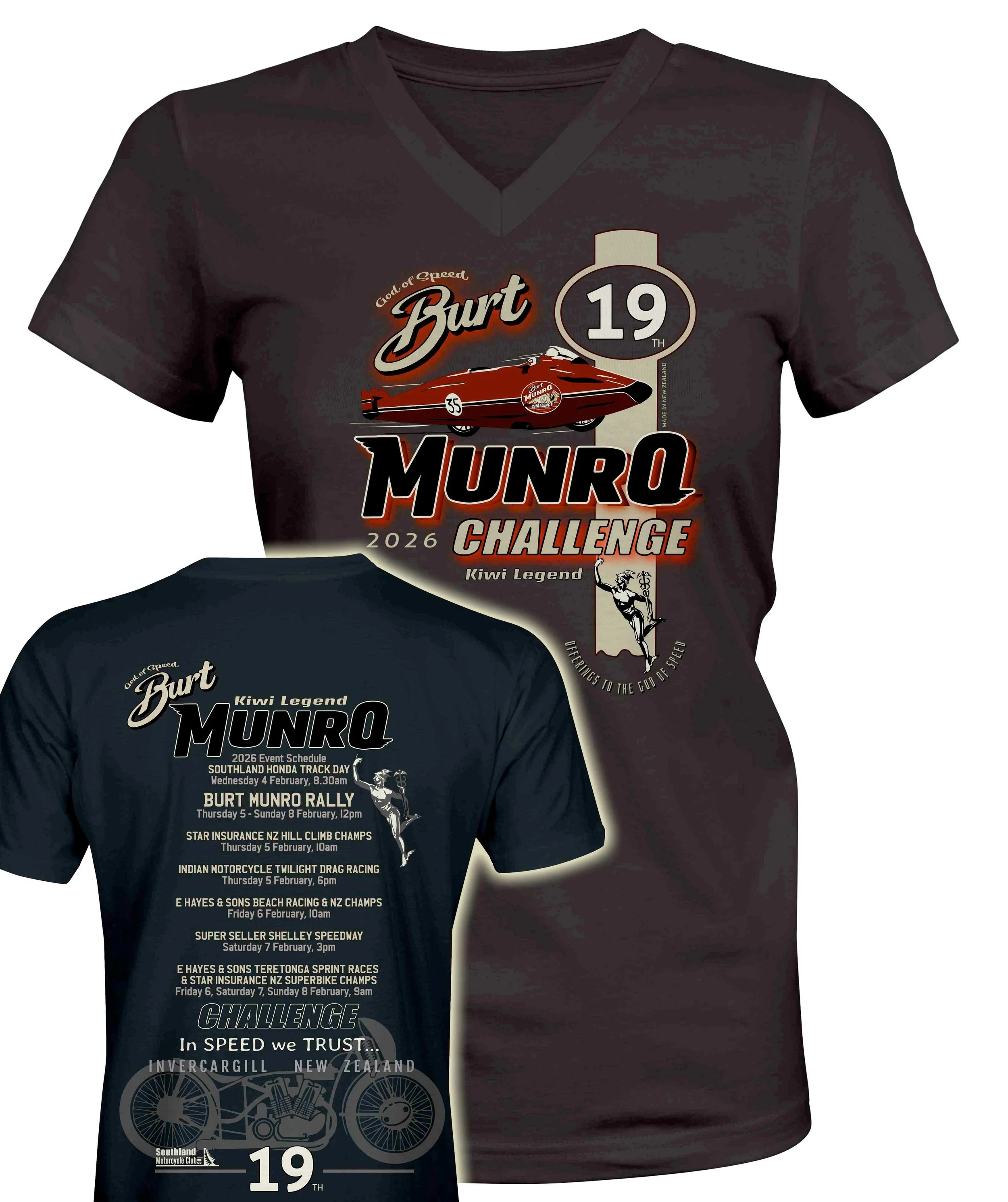 MAIN EVENT WOMENS V NECK TEE