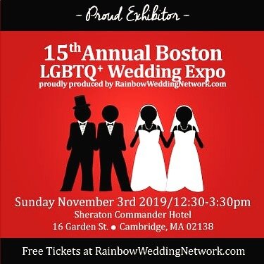 One week until this very special event! I am proud to again be an exhibitor and show my support. #lgbt #boston #travel #weddingshow #loveislove #marriageequality #lovewins #instagay #samesexwedding #windroseexpeditions