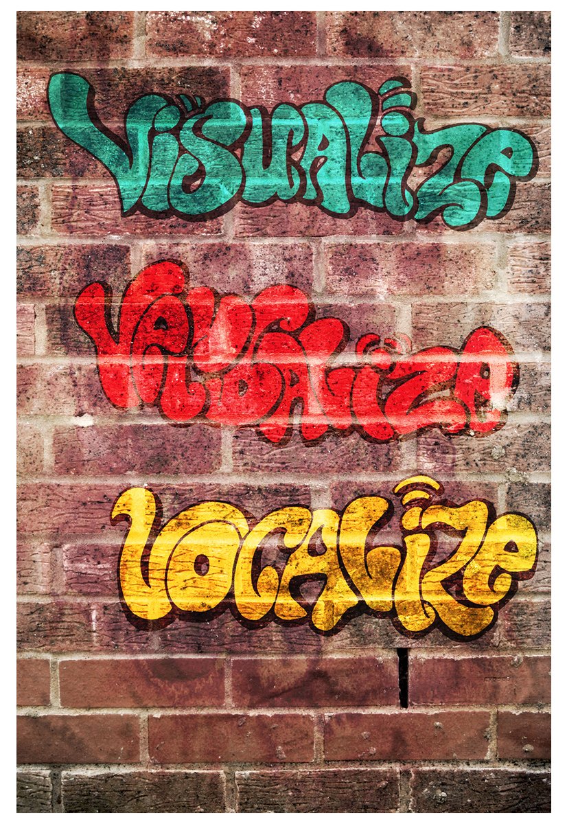 Visualize, Verbalize, Vocalize organic/handmade magazine cover